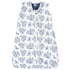Hudson Baby Unisex Baby Plush Faux Fur Sleeping Bag, Wearable Blanket, Blue Toile, 12-18 Months
