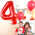 KatchOn Giant Red Number 4 Balloons, 40 Inch, 4th Birthday Balloons for Boys and Girls, Anniversary Decorations