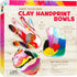 Hapinest Make Your Own Clay Handprint Bowl Kit for Kids, Arts and