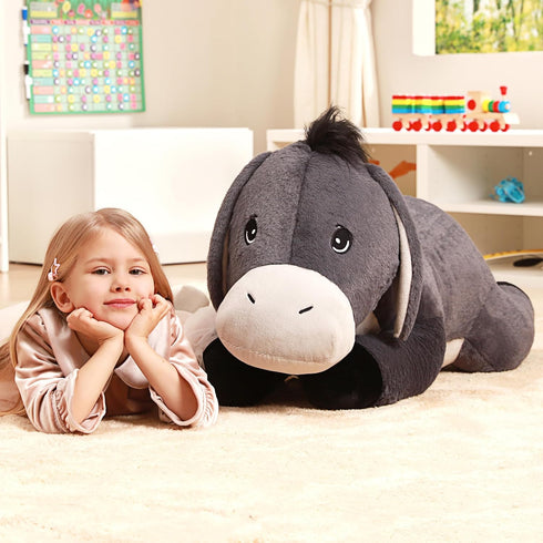 Toys,33" IKASA Giant Donkey Stuffed Animal Plush Toy,Big Large Jumbo Soft Cute Huge Size Fluffy Plushy Fat