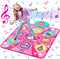 Kusntin Dance Mat, Dance Mixer Rhythm Step Play Mat, Pink Dance Pad
