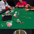 36" 72" GSE Games & Sports Expert x Double-Sided Casino Layout Felt, Las Vegas Style Tabletop Mat for Parties, Home