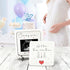 Ivory White Family of Three Pregnancy Announcement, New Member Coming Soon, Ultrasound Frame Keepsake Box, Baby Birth