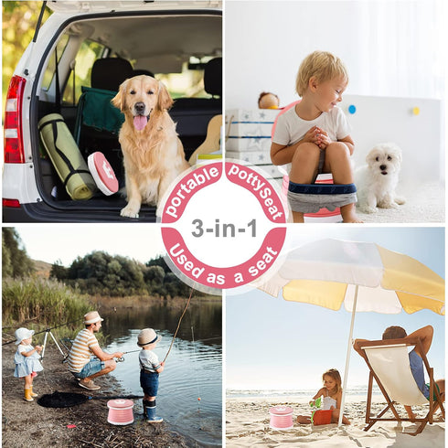 YZNlife Travel Potty for Toddler, Portable,foldable potty seat for toddle,Training Toilet Seat Apply to Seat Emergency
