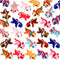 Honoson 24 Pcs 3D Printed Axolotl Fidget Toy 3D Printed Small Animal Toy