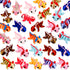 Honoson 24 Pcs 3D Printed Axolotl Fidget Toy 3D Printed Small Animal Toy