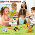 Qumic 30 Building Blocks Valentines - PCS Farm Animal Building Blocks with Valentines Day Cards, Valentines Party
