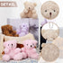 Threan 8 Pcs Mini Plush Bears, 4'' Small Stuffed Animal Toys for Keychain Baby Shower Party Favors, Apricot