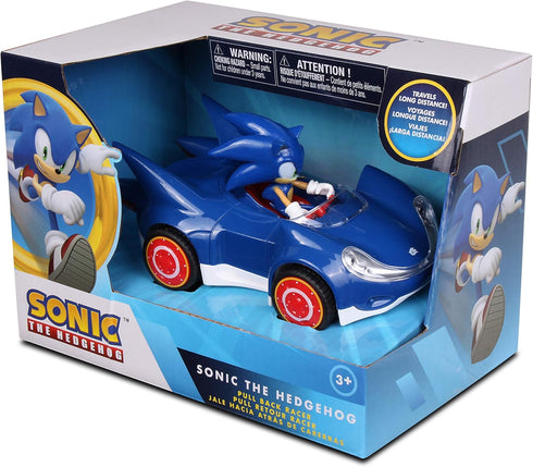 NKOK Sonic The Hedgehog All Stars Racing Pull Back Action, Speed Star by Tails, No Batteries Required
