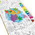 Naozinebi Dinosaur Giant Coloring Poster for Large Coloring Tablecloth Big Paper Sheets