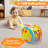 Musical Rotating Light Up Infant Toys, Early Learning Baby Crawling Drum Toy, Tummy Time Educational Gifts for 1-3 Years