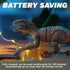 Dinosaur Toys for Kids - 2.4G Remote Control Velociraptor with 3D Eye, Shaking Head, LED Light & Roaring Sounds for 6+