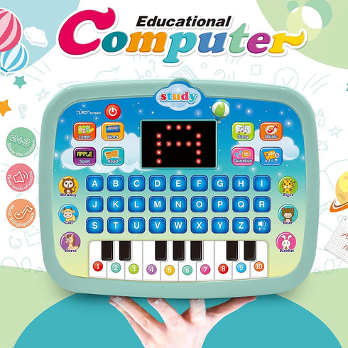 Kids Tablet Toddler Learning Pad - LED Screen for Alphabet, Numbers, Music, and Math for Boys & Girls