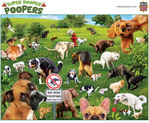 MasterPieces 1000 Piece Jigsaw Puzzle - Super Dooper Poopers for Adults and Family - 19.25"x26.75"