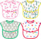 Accmor Waterproof Baby Bibs for Eating, Mess Proof Toddler Feeding Bibs for