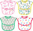 Accmor Waterproof Baby Bibs for Eating, Mess Proof Toddler Feeding Bibs for