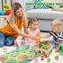 12-18 1 2 3 1st 1-2 Toddler Montessori Wooden Farm Toys | Babies Months Toy with Game Map for Year Old Boys Girls |