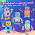3-5,Montessori Robot Toys for Kids Wooden Learning Toy with Take Apart Features Robots,STEM Educational Play Fine Motor