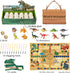 12 5-7 3 4 5 6 7 8 8-13 Dino Fossil Eggs Dinosaur Toys - Dinosaur Eggs Dig Excavation Kit w Play Mat for Kids Ages