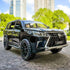 BDTCTK 1/32 Lexus LX570 Off-Road Luxury SUV Model Car, Zinc Alloy Pull Back Toy with Sound and Light (Black)