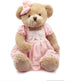 25" Oitscute Big Baby Teddy Bear with Cloth Cute Stuffed Animal Soft Plush Toy (Pink&Brown)