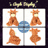 11'' Hopearl Lighting Up Giraffe Stuffed Animal Floppy LED Plush Toy Night Lights Glow Pillow Birthday Festival