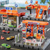Toy Cars Playsets, 3-in-1 Activity Drivers Playset, Gasstation, Car Wash, Car Restaurant