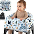 mamatepe Baby High Chair Cover with Strap Pads & 2-Point Harness - Machine