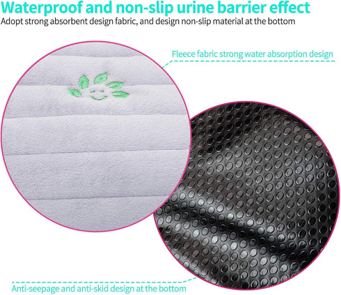 Piddle Pad Car Seat Protector, Waterproof Potty Training Seat Saver Pads for Infants Baby and Toddlers, Machine Wash