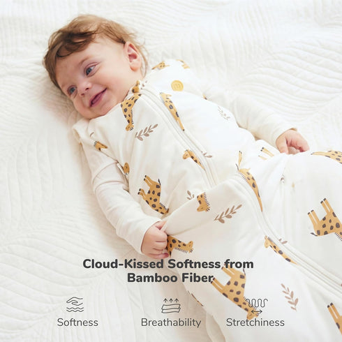 Momcozy 612 1.5 Sleep Sack for Baby Months, TOG Baby Wearable Blanket with Supportive Plush Filling, Two-Way Zipper