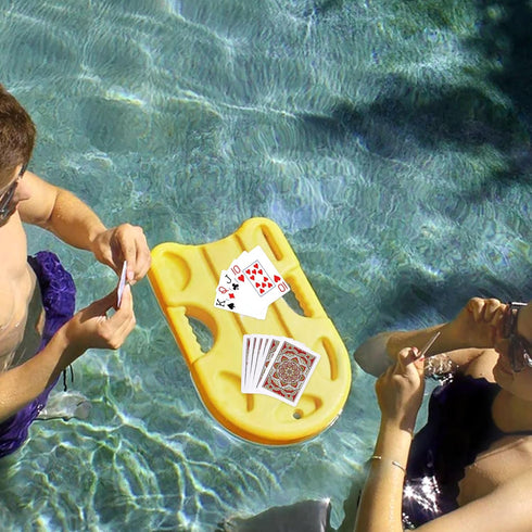 Plastic Waterproof Playing Cards, 4 Pack Jumbo Index Large Print for Adults, Seniors, Professional Poker Decks