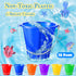18 Sets 4.7" Summer Pack Summer Sratte Sand Buckets and Shovels Bulk Beach Bucket Plastic Beach Pails Sand Toys