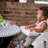 2-in-1 Ingenuity Baby Base Booster Feeding and Floor Seat with Self-Storing Tray - Cashmere