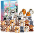 cideny Easter Basket Stuffers, 24 Pieces Cute Plushies, 4.5 Inch Mini Forest Animal