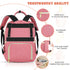 Backpack, Backpack Tenot Baby Diaper Bag Travel Diaper Bags for Babys Girl Boy Large Capacity Baby Bag for Women Pink