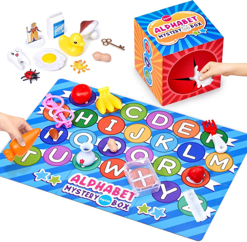 JoyCat Mystery Alphabet Box for Kids 26 PCS Letters Sorting Matching Game