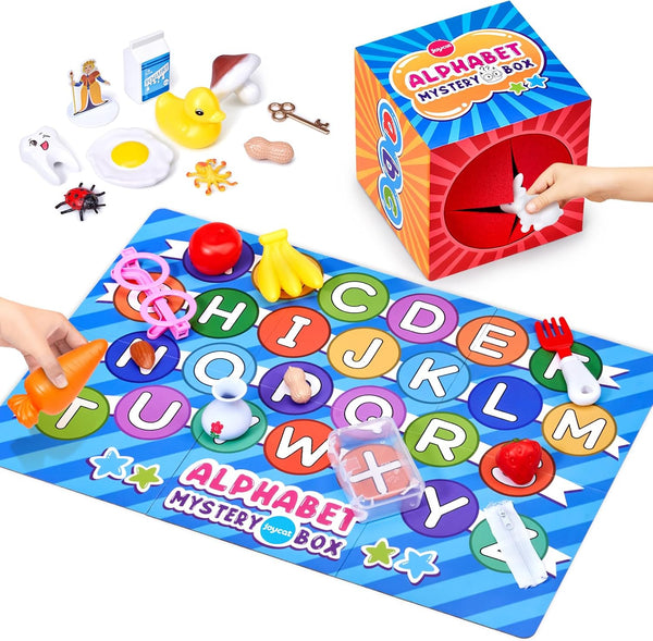 JoyCat Mystery Alphabet Box for Kids 26 PCS Letters Sorting Matching Game