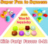 6 Pcs Mochi Squishy Toys for Kids Party Favors, Mini Round Animals Toys Kawaii Squishies for Classroom Prizes, Stress