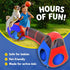 Playz 4pc Pop Up Play Tent and Tunnel Bundle, Indoor & Outdoor Playhouse for Toddlers with Storage Bag