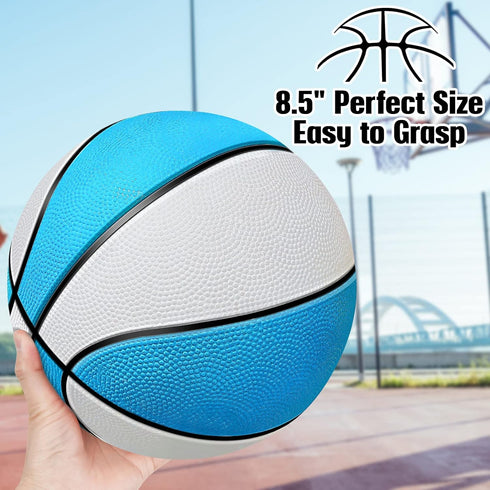 TNELTUEB Mini Basketball Replacement - 8.5 Inch Mini Pool Basketballs for Indoor Outdoor Toy