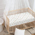 Winpema 28"x52" Flowers and Rainbow Fitted Crib Sheet Floral Style Baby Crib Sheet Fit Standard Crib and Toddler