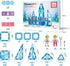 71pc 2 Set 3+ PTM71 PicassoTiles Mini Diamond Series Winter Ice Theme Magnetic Tile Building Blocks Character Action