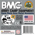 BMC Classic Plastic Army Men Playset Accessories - 10pc Military Camp - US Made