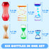 6 JOYIN Pcs Sensory Fidget Tubes for Kids with Autism, Calming Water Sensory Bottles for Stress Relief, Quiet Fidget