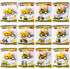 24 Set Roowest Valentine's Day Gifts for Kids Bulk Construction Vehicle Valentines Card Pull Back Construction Truck