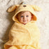 Tinyzo 2-Pack 0-5, (4832 inches) Toddler Bath Towels with Hood for Boys & Girls Age Large Size Soft & Absorbent Hooded