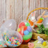 8 10 Inch Funtery Pcs Jumbo Easter Eggs Plastic Giant Easter Eggs with Handles, Clear Large Baskets Fillable Big Bunny
