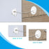 8 Pieces Refrigerator Lock with 10 Keys, Fridge Lock and Child Safety Cabinet Locks with Strong Adhesive (White)