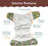 7-60lbs, 3 Pack, Kinder Cloth Diapers Reusable Baby Diapers Pocket Style Athletic Wicking Jersey, Bamboo Viscose