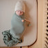 28" 52" mushie Stretchy & Soft Crib Sheet | Fitted x (Fog)